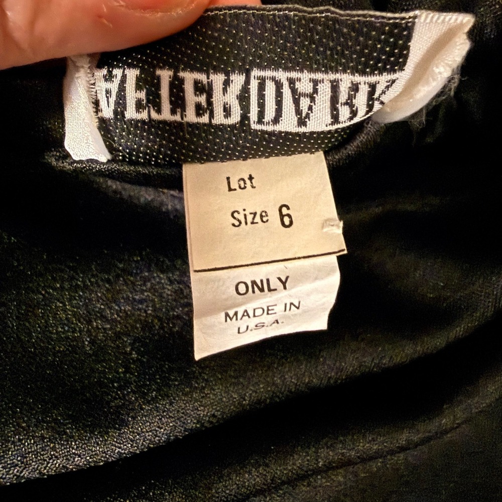 After Dark Vintage 80s Black Drop Waist Pleated Bow Cocktail Dress Size 6 glam - Picture 6 of 8